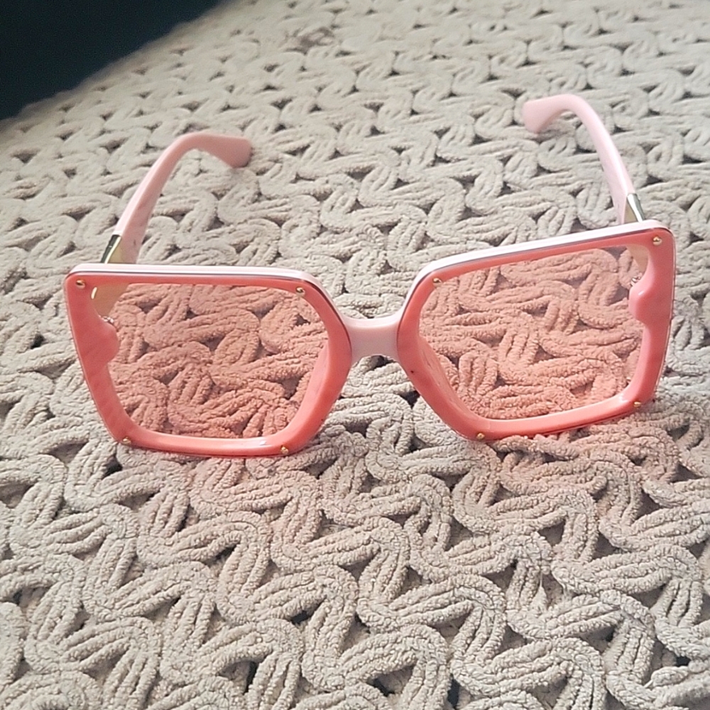 Rose. Colored glasses